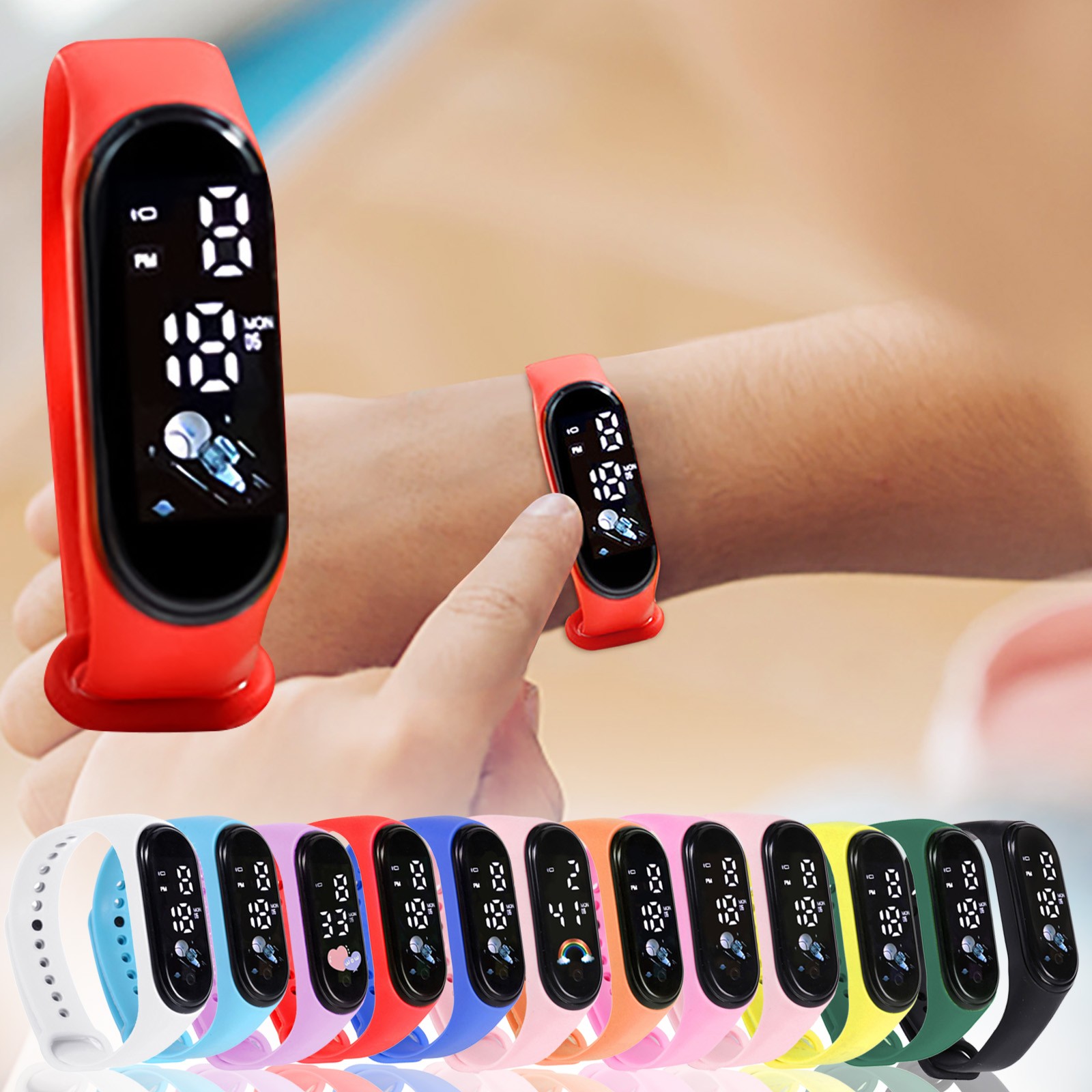 Smartwatch Digital Watches For Kid Girl - Çocuklar için Kawaii akıllı saat moda