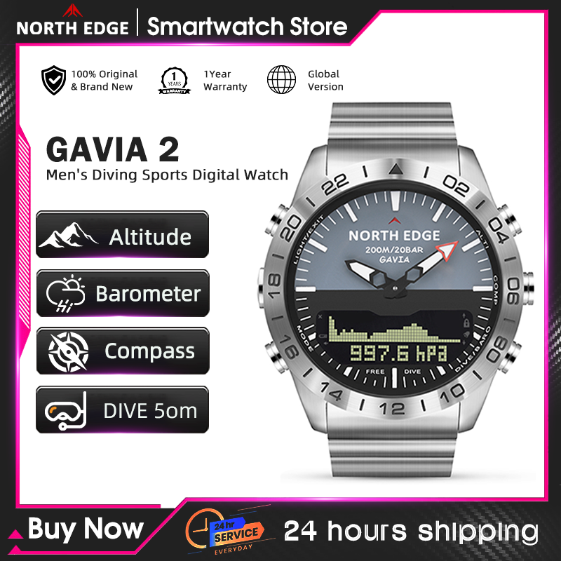 NORTH EDGE Erkek Dalış Saati A - Altimeter Compass Watch incelemesi ve fiyatı