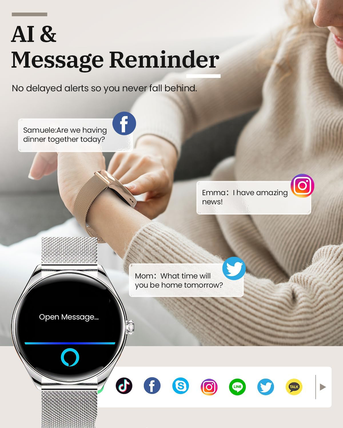 2026 Orijinal Kadınlar İçin Ul - Watches Ladies Smartwatch incelemesi ve fiyatı