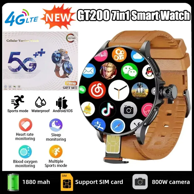 GT200 5G Akıllı Saat, 1,95 inç - Smartwatch Watches For Women With Gps incelemesi ve fiyatı